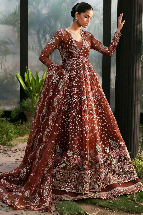 Afrozeh La Fuchsia ’25 Party Collection - Shale