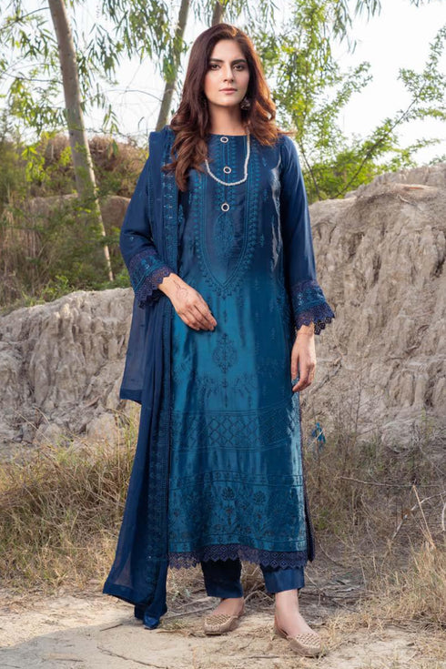 Ombre Luxury Shamooz Silk Pret/Stitched – D-04