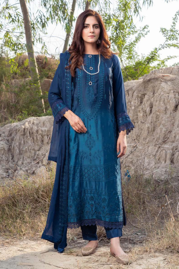 Ombre Luxury Shamooz Silk Pret/Stitched β D-04