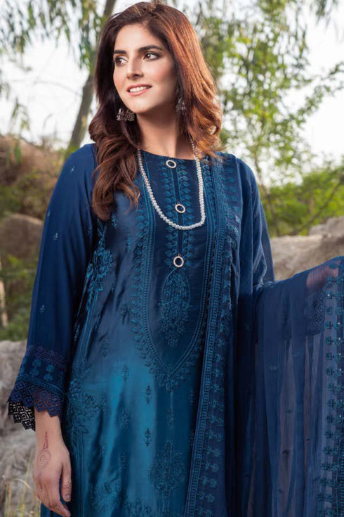 Ombre Luxury Shamooz Silk Pret/Stitched – D-04