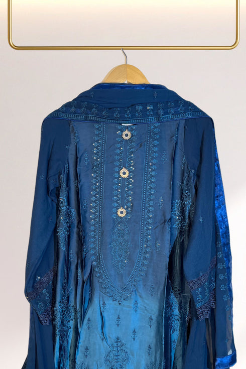 Ombre Luxury Shamooz Silk Pret/Stitched – D-04